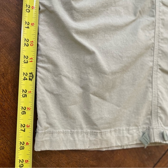 American Eagle Baggy Jogger Cargo Pants Women 12 Stretch Green Utility Wide Leg - Picture 9 of 13